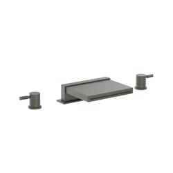 3 Hole Deck Mount Cascade / Sheet Flow Roman Tub Faucet