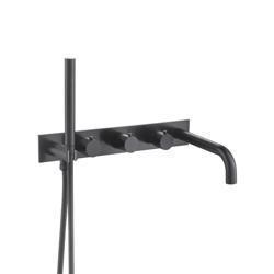 Wall Mount Tub Filler With Hand Shower