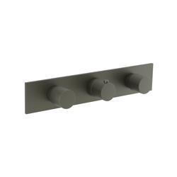 3/4" Horizontal Thermostatic Valve with 2 Volume Controls &  Trim