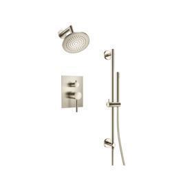 Two Output Shower Set With Shower Head, Hand Held And Slide Bar