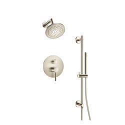 Two Output Shower Set With Shower Head, Hand Held And Slide Bar