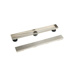 24" Decorative Linear Drain with 2" Outlet