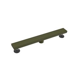 24" Decorative Linear Drain with 2" Outlet