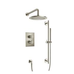 Two Output Shower Set With Shower Head, Hand Held And Slide Bar