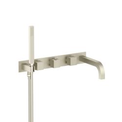 Wall Mount Tub Filler With Hand Shower