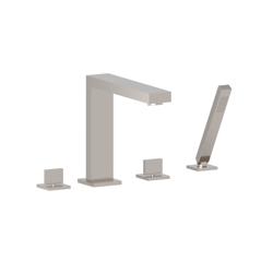 4 Hole Deck Mounted Roman Tub Faucet With Hand Shower