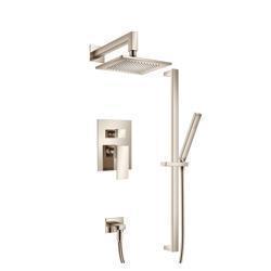 Two Output Shower Set With Shower Head, Hand Held And Slide Bar