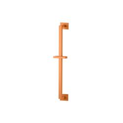 Square Shower Slide Bar With Integrated Wall Elbow