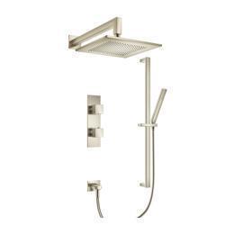 Two Output Shower Set With Shower Head, Hand Held And Slide Bar