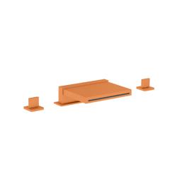 3 Hole Deck Mount Cascade / Sheet Flow Roman Tub Faucet