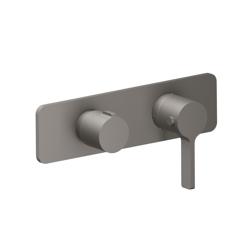 3/4" Horizontal Thermostatic Shower Valve & Trim - 2 Output