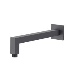 Wall Mount Square Shower Arm - 12" (300mm) - With Flange
