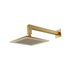 8" Solid Brass Showerhead / Rainhead With 12" Wall Mount Shower Arm