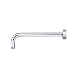 Wall Mount Round Shower Arm - 12" (300mm) - With Flange