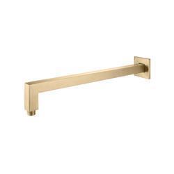 Wall Mount Square Shower Arm - 16" (400mm) - With Flange
