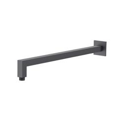 Wall Mount Square Shower Arm - 16" (400mm) - With Flange