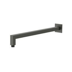 Wall Mount Square Shower Arm - 16" (400mm) - With Flange