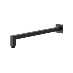 Wall Mount Square Shower Arm - 16" (400mm) - With Flange