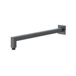 Wall Mount Square Shower Arm - 16" (400mm) - With Flange